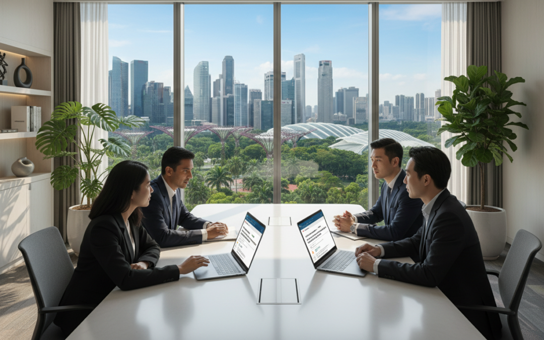 virtual office singapore address change filing support