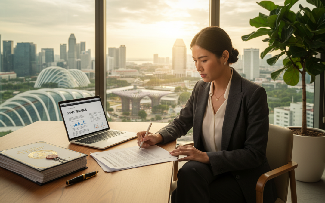 issuing shares after incorporation singapore